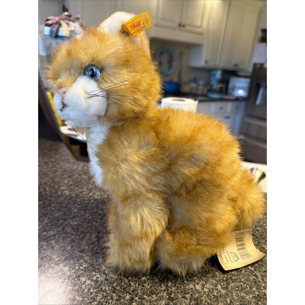 Steiff Tapsy Katze Vintage Cat Plush With Tags